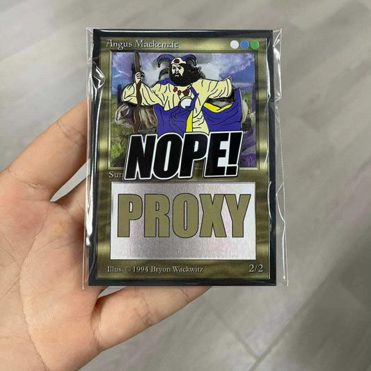 Angus "Nope" limited edition pin